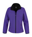 Dames Softshell Jas Result R231F Purple/Black